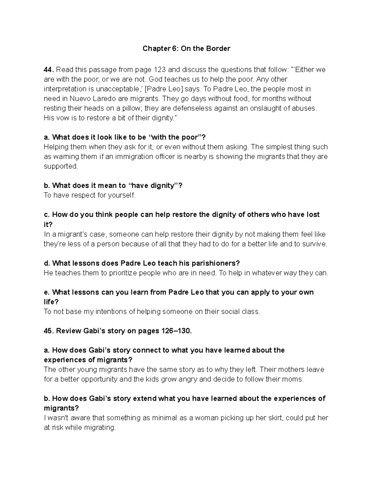 Chapter+6 +On+the+Border+ - Chapter 6: On the Border Read this passage ...