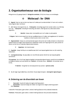 ZSO BIO 1 - Inleiding Tot Het Menselijk Lichaam - Biologie Biomedische ...