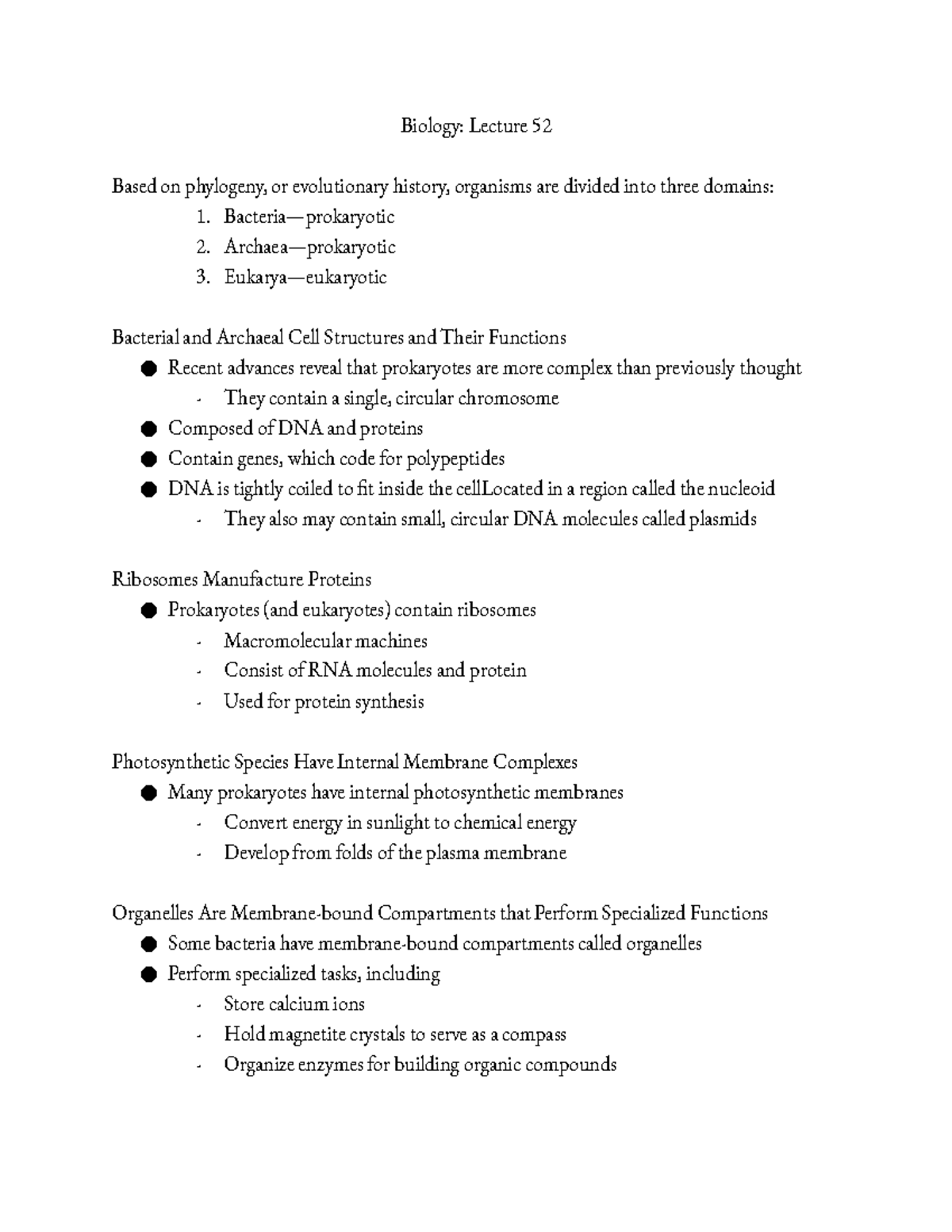 Biology Lecture 52 - Biology: Lecture 52 Based On Phylogeny, Or ...