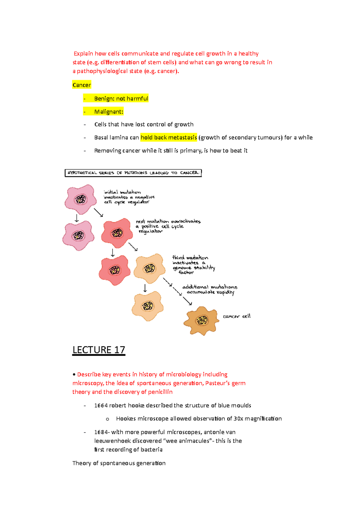 Week 3 - Lecture notes 3 - Explain how cells communicate and regulate ...