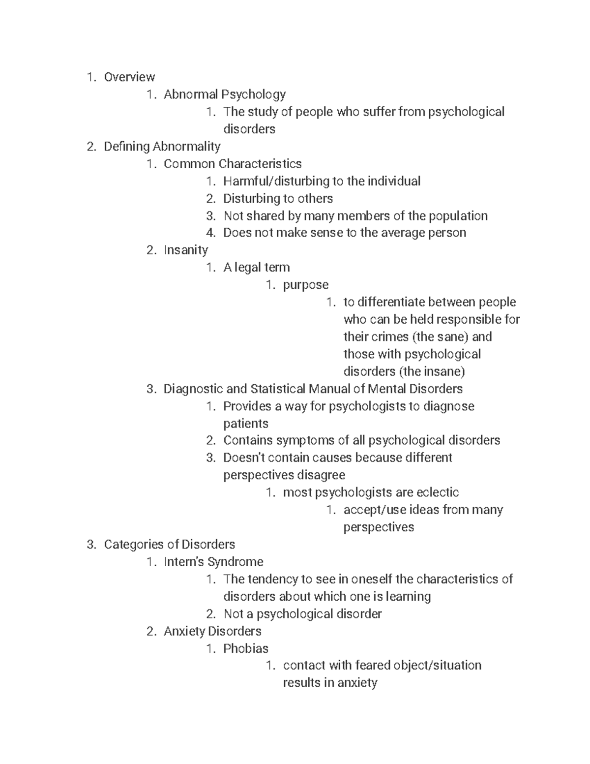 Ch 12 Abnormal Psych - Overview Abnormal Psychology The Study Of People ...