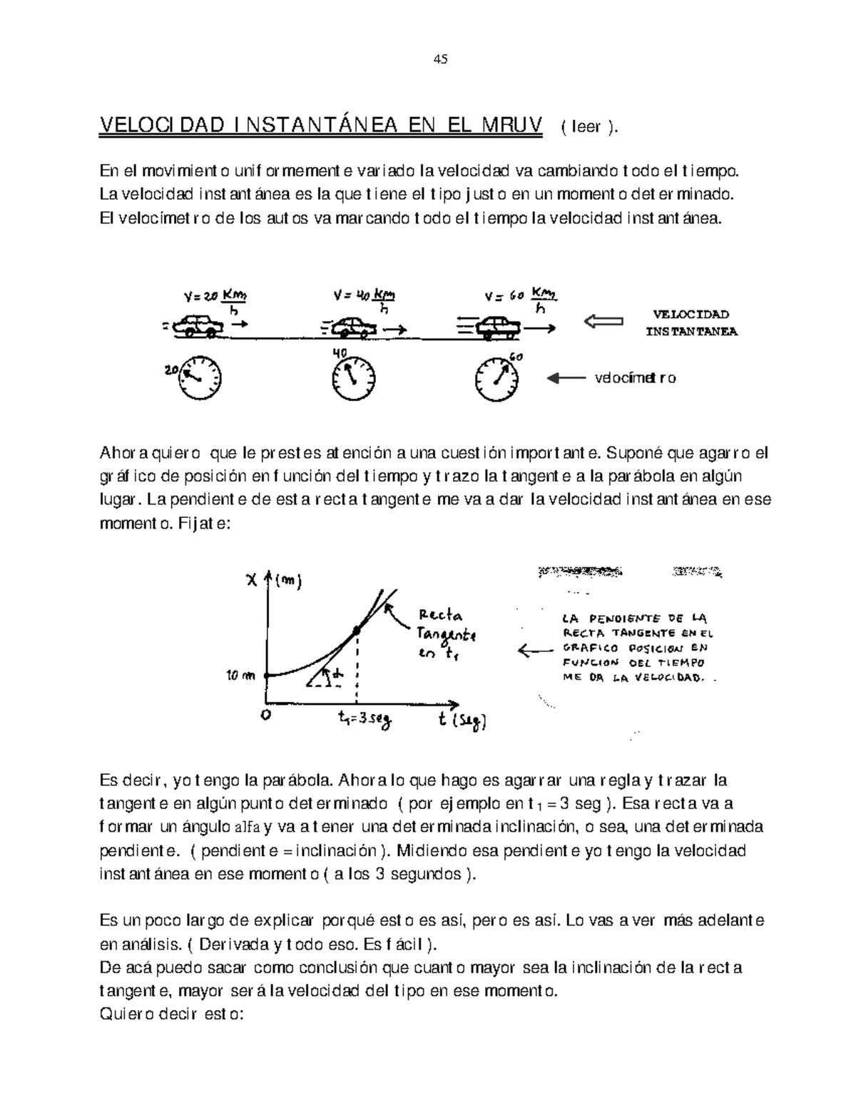3 Teoria Cinematica Caida Libre y Tiro Vertical VELOCIDAD