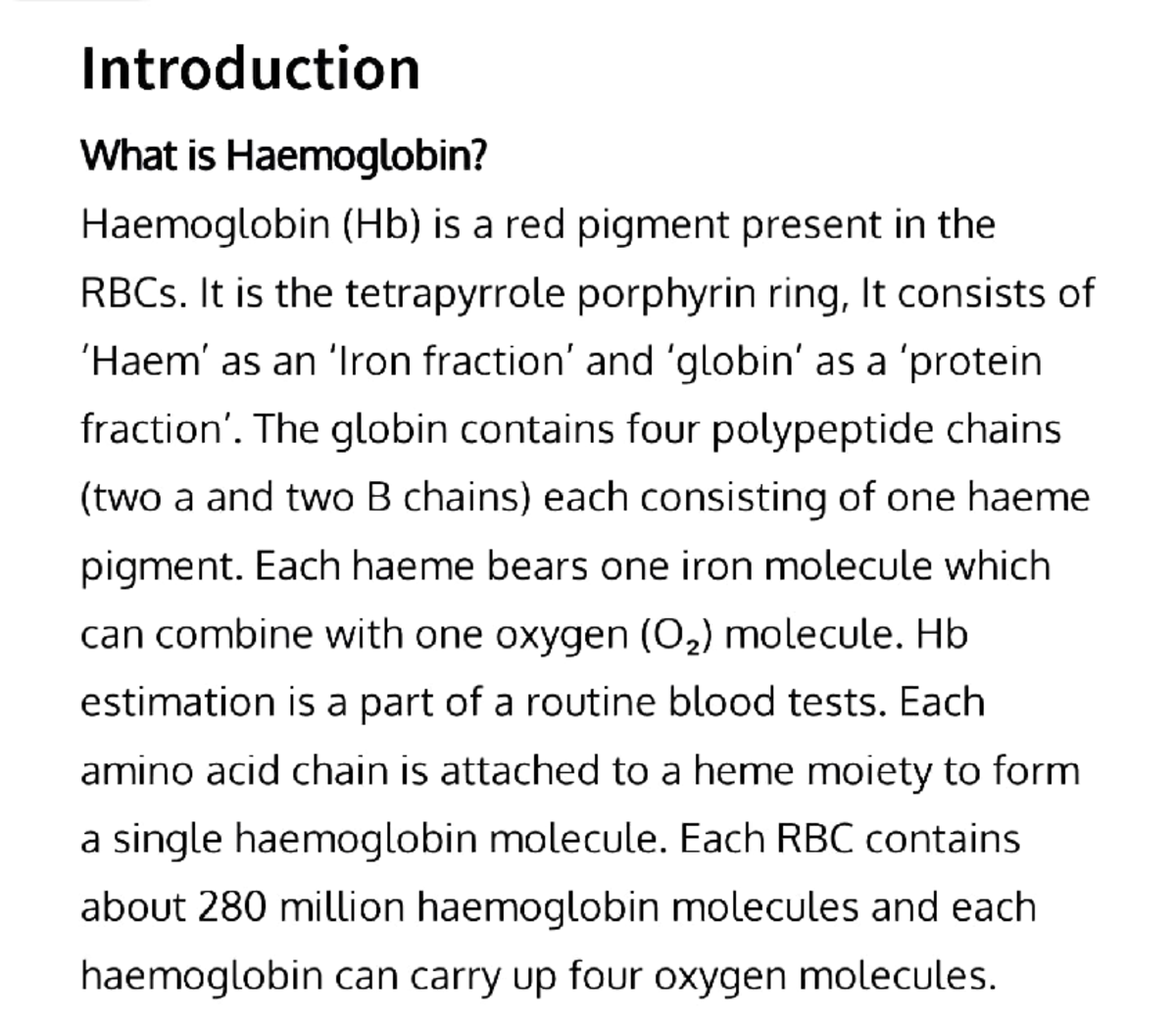 What Is A Good Haemoglobin Number