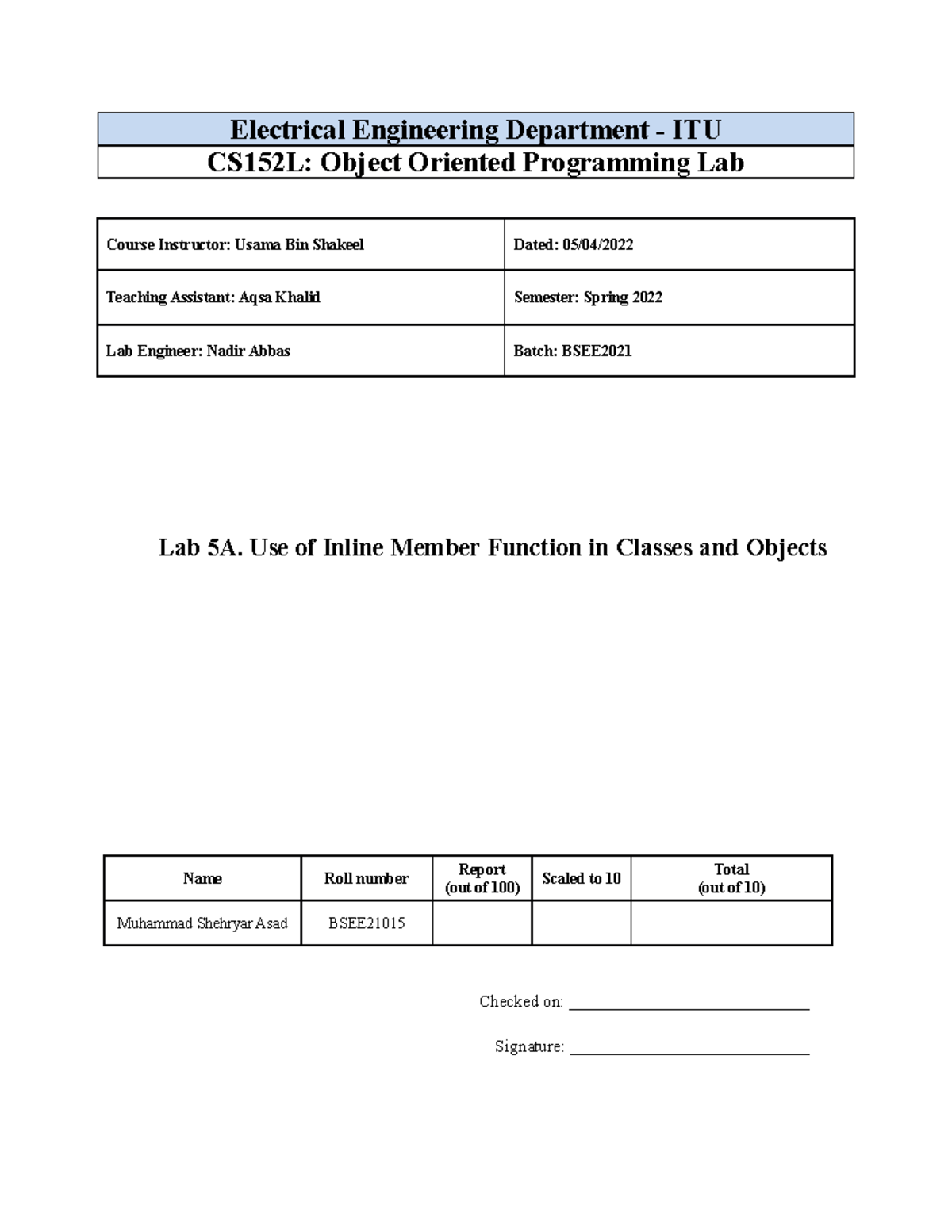 Lab 5A - This is a practice Lab Project Best for oop and UBL's related ...