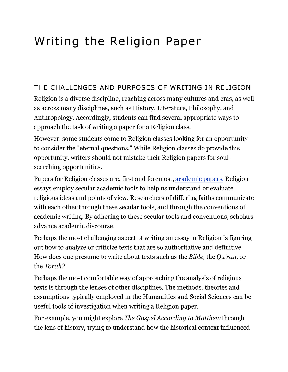 your guide to writing quality research papers for students of religion and theology