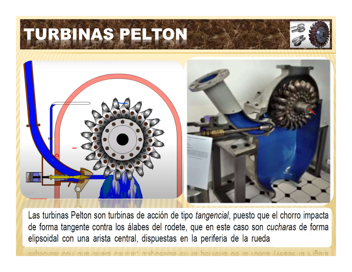 Clase 13-14 Turbinas Pelton - Turbomaquinaria - Pelton Con 1 Inyector ...