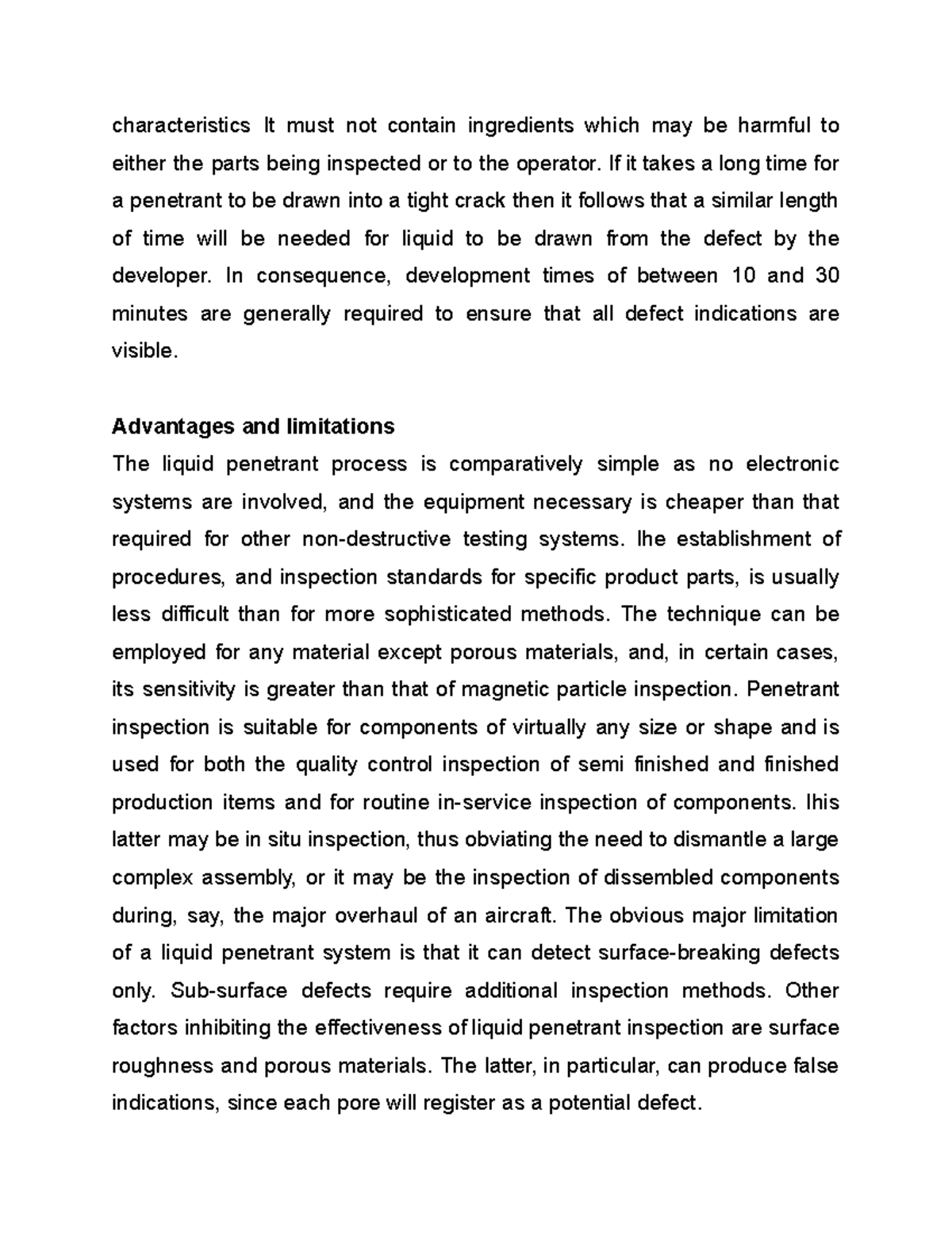 Non Destructive Testing Module 3&4 lecture note 3 - characteristics It ...