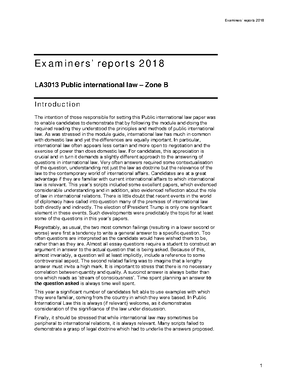 Exams Jurisprudence-report-2017-B - Examiners’ Reports 2017 Ex A M Ine ...