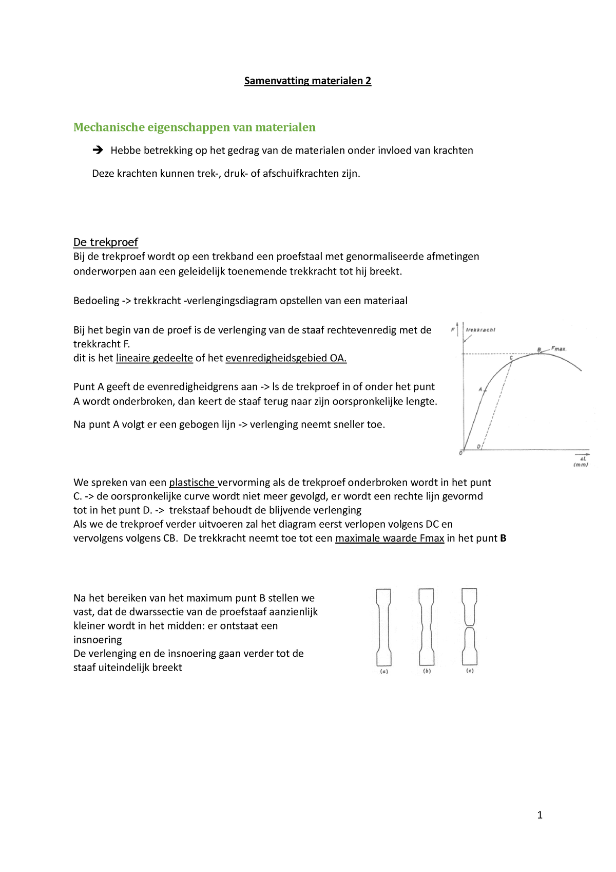 Samenvatting Materialen 2 Pdf - Samenvatting Materialen 2 Mechanische ...