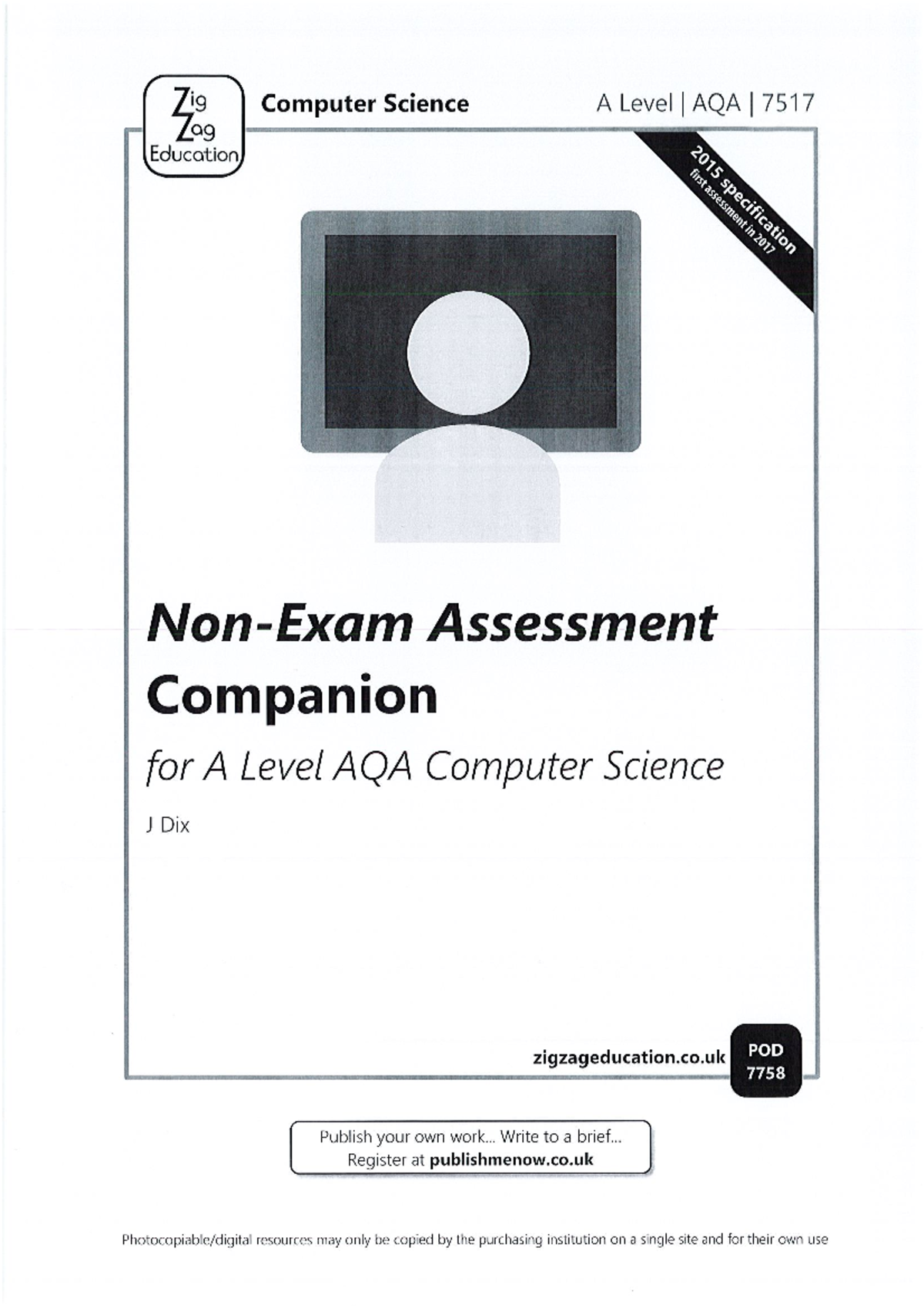 NEA Companion Booklet - nea - Zig Computer Science A Level AQA 7517 Za9 ...