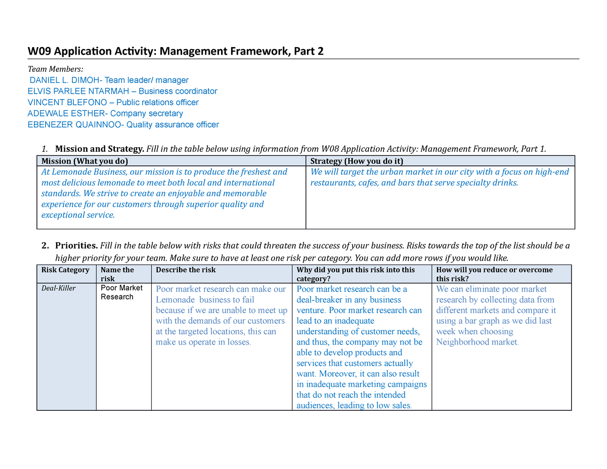 Pc102 document w09Application Activity Management Framework Part 2 ...