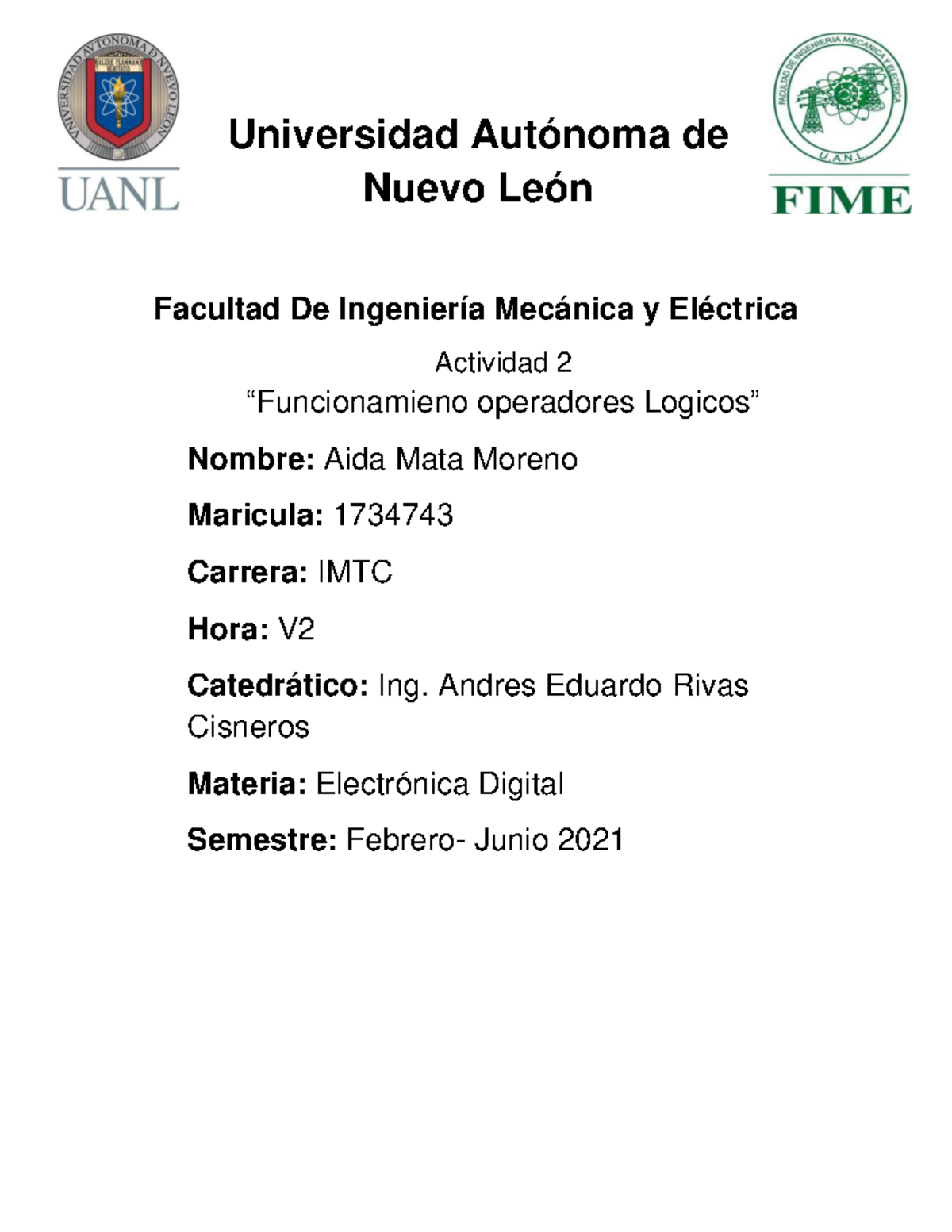 Actvidad 2 - Actividad 2 - Universidad Autónoma de Nuevo León Facultad ...