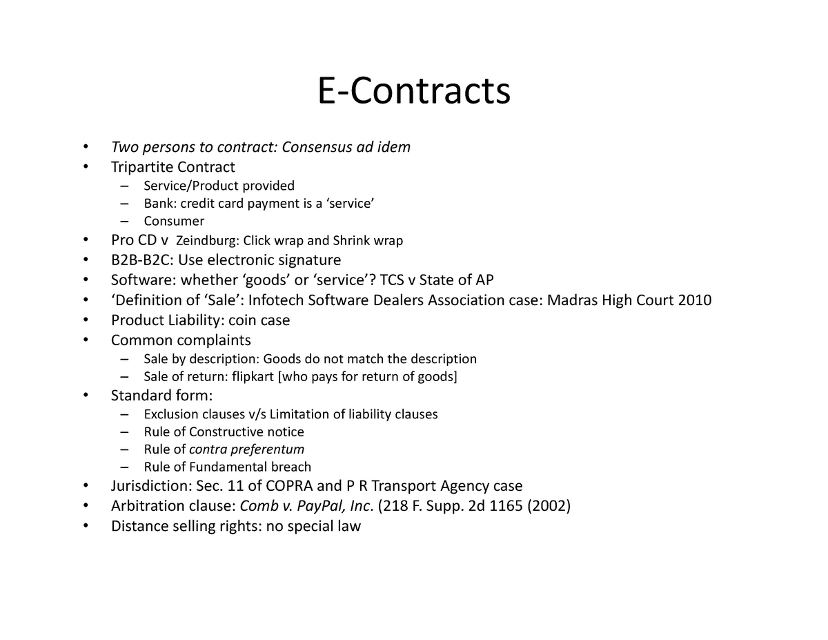 assignment worksheet 12.2 agreement in e contracts