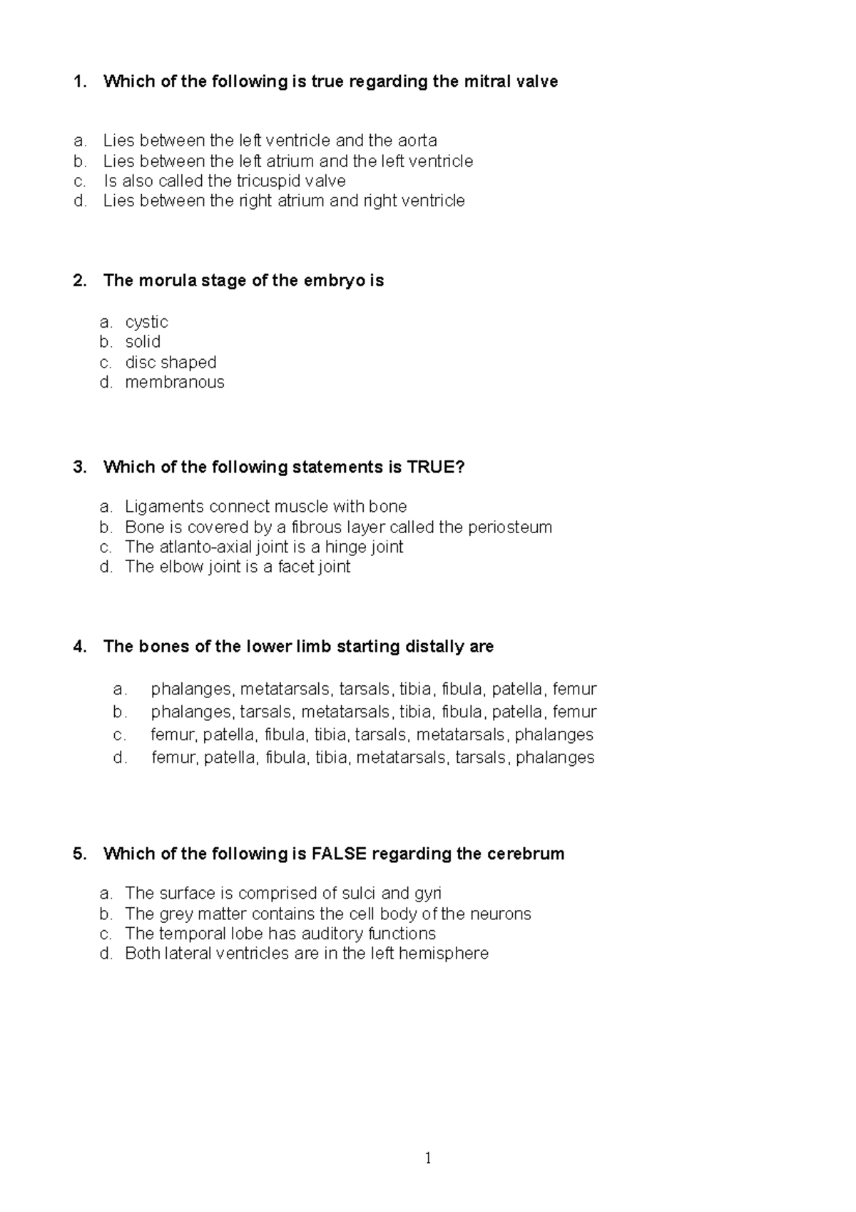 bsc-human-anatomy-past-paper-1-which-of-the-following-is-true