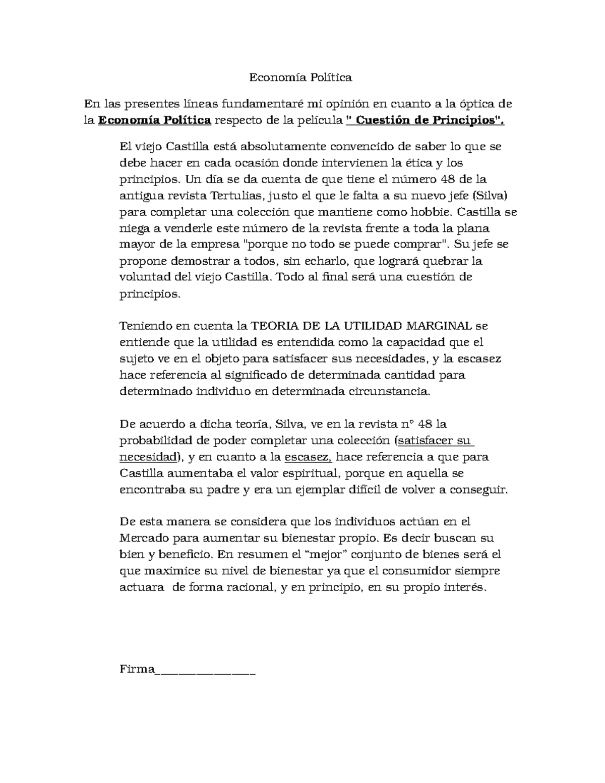 Economia Politica Studocu