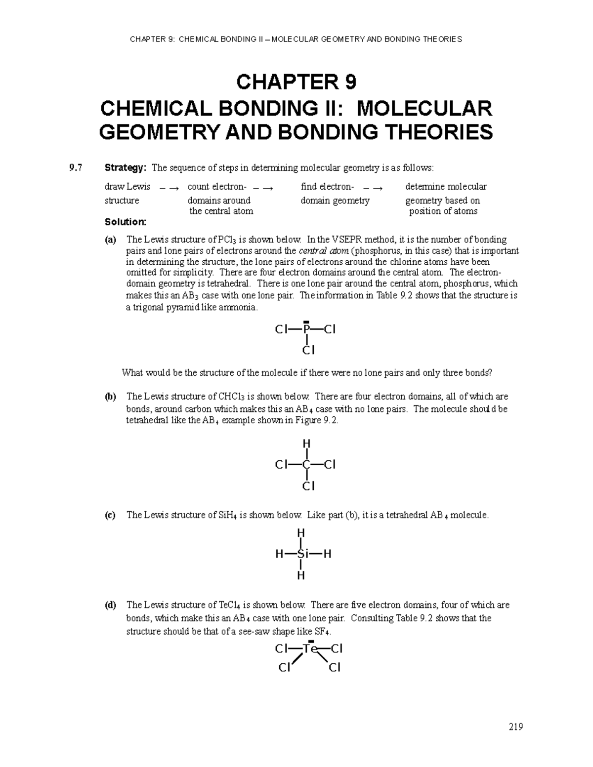 ISM Chapter 09 - Dfhhch - CHAPTER 9: CHEMICAL BONDING II – MOLECULAR ...