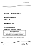 Inf1511 Unisa Visual Programming 1 Studocu Inf1511 Unisa Visual Programming 1 Studocu