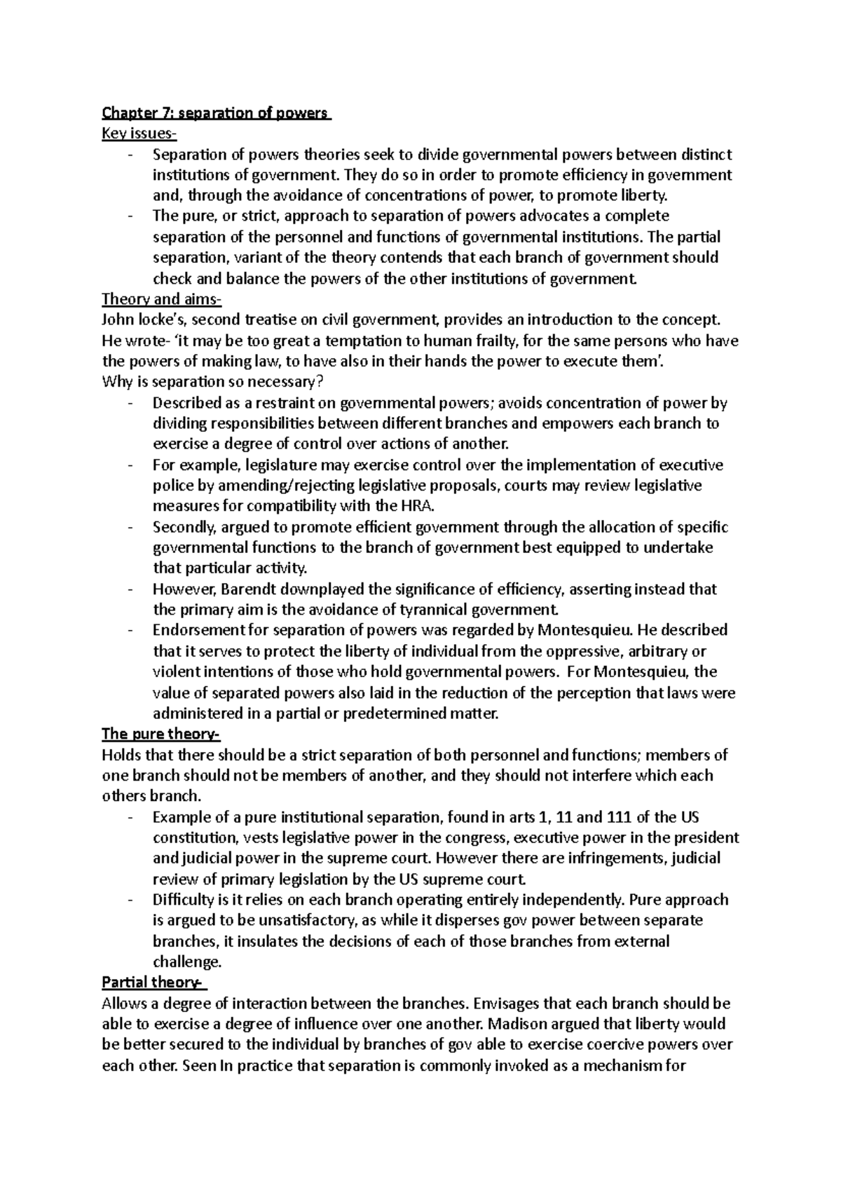 ch-7-separation-of-powers-chapter-7-separation-of-powers-key-issues