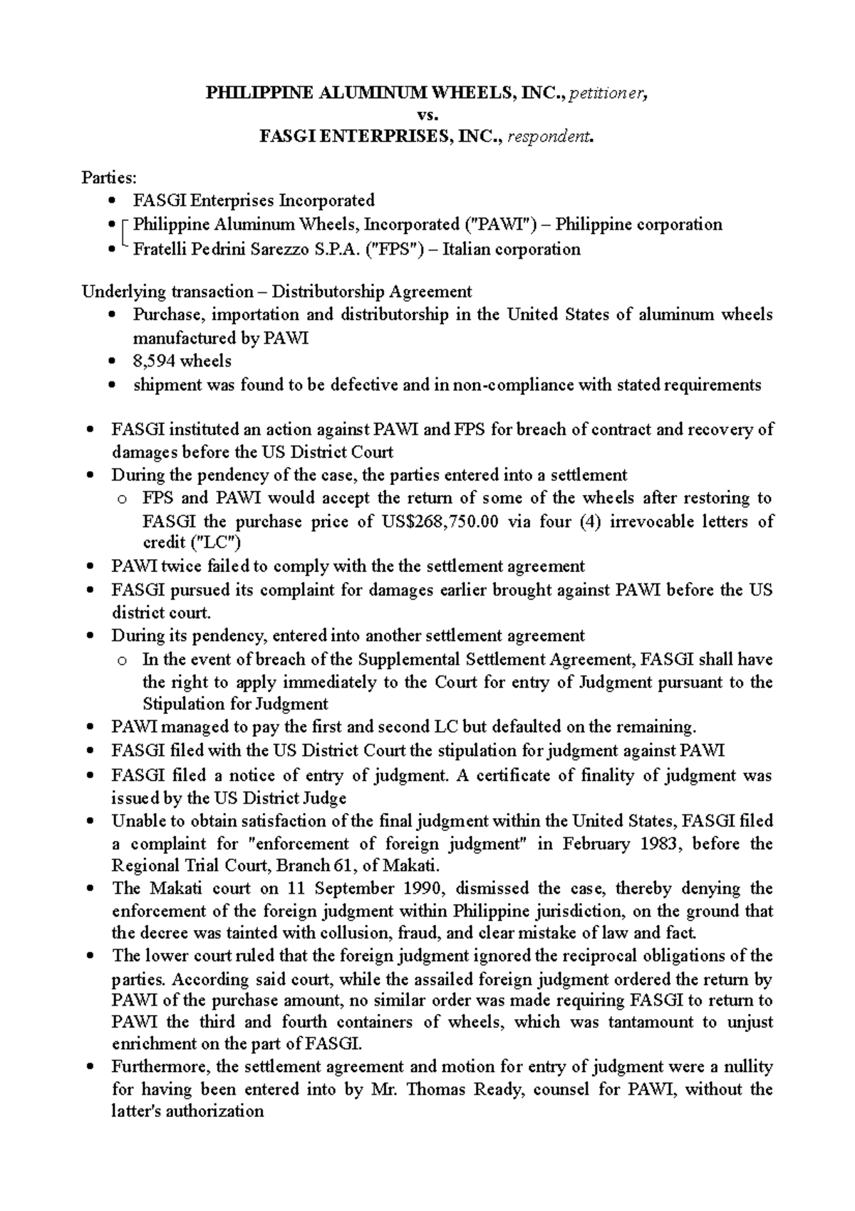 Pdfcoffee oblicon PHILIPPINE ALUMINUM WHEELS, INC., petitioner, vs