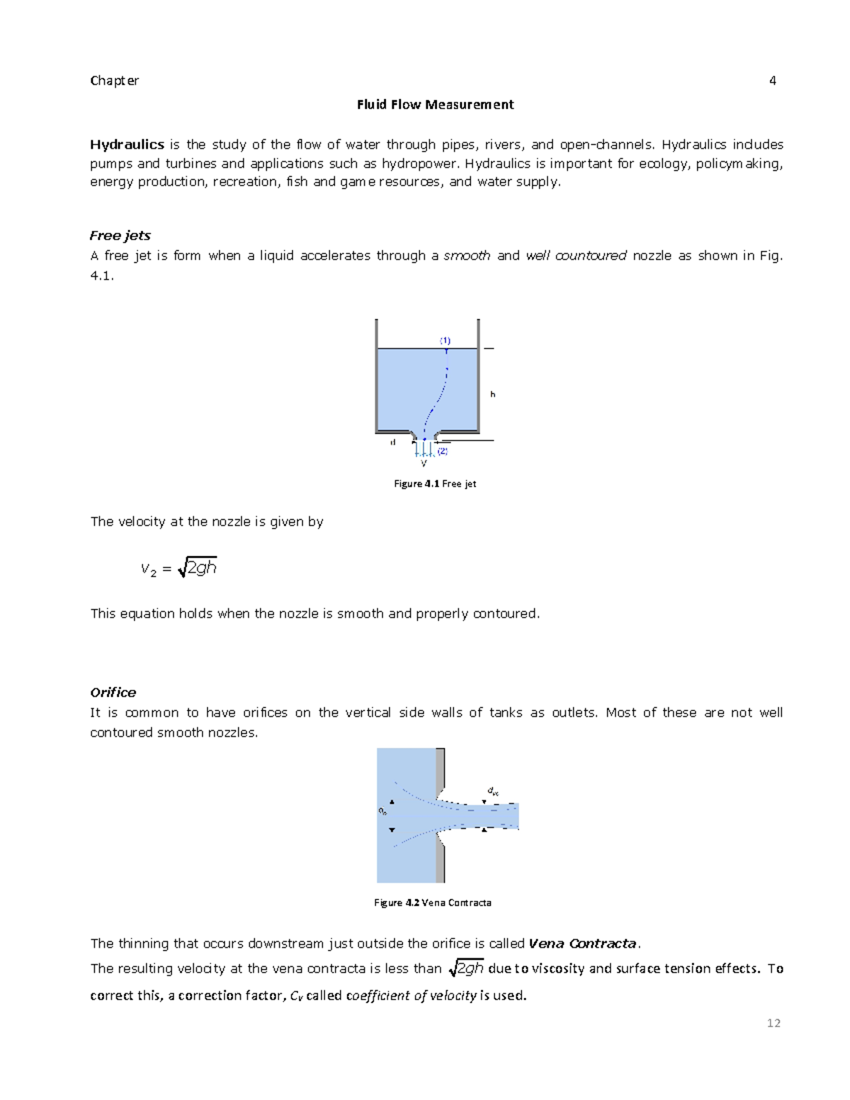 Chapter 4 Fluid Flow Measurement - Chapter 4 Fluid Flow Measurement ...