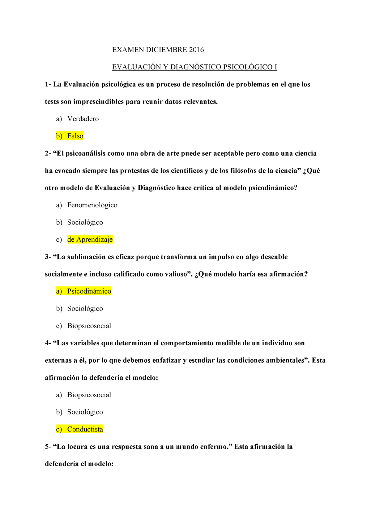 Examen Diciembre Preguntas Y Respuestas Examen Diciembre