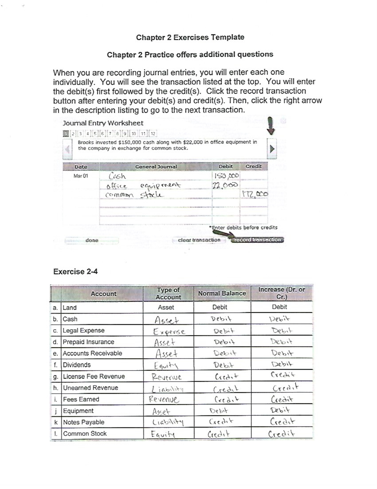 connect accounting homework answers chapter 2