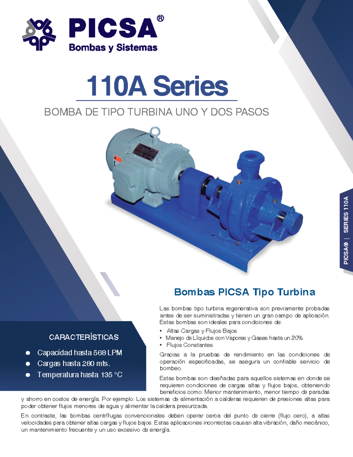Brochure Picsa Series 110A - 110A Series BOMBA DE TIPO TURBINA UNO Y ...
