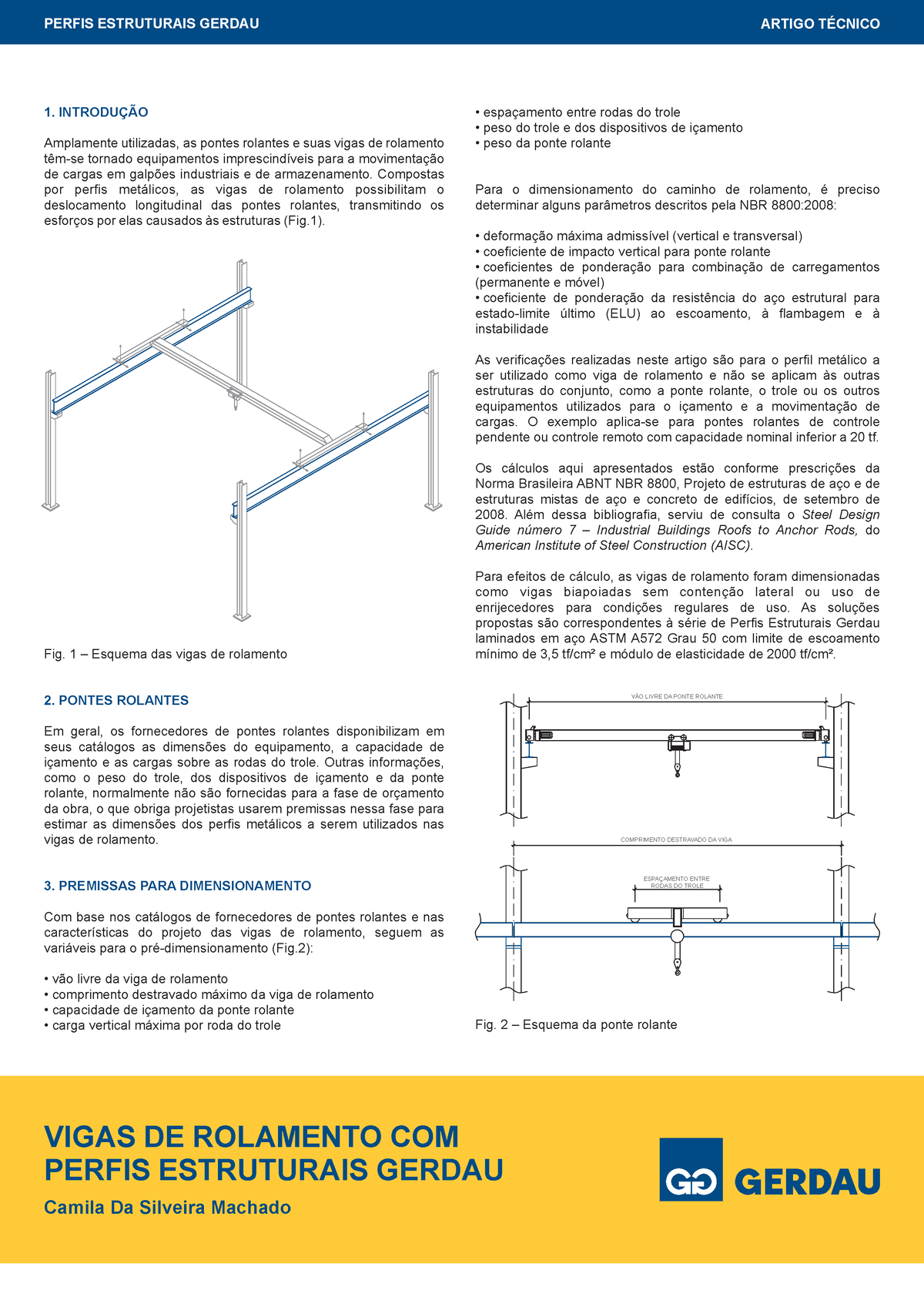 Artigo Vigas De Rolamento Com Perfis Estruturais Gerdau - 1. INTRODUÇÃO ...