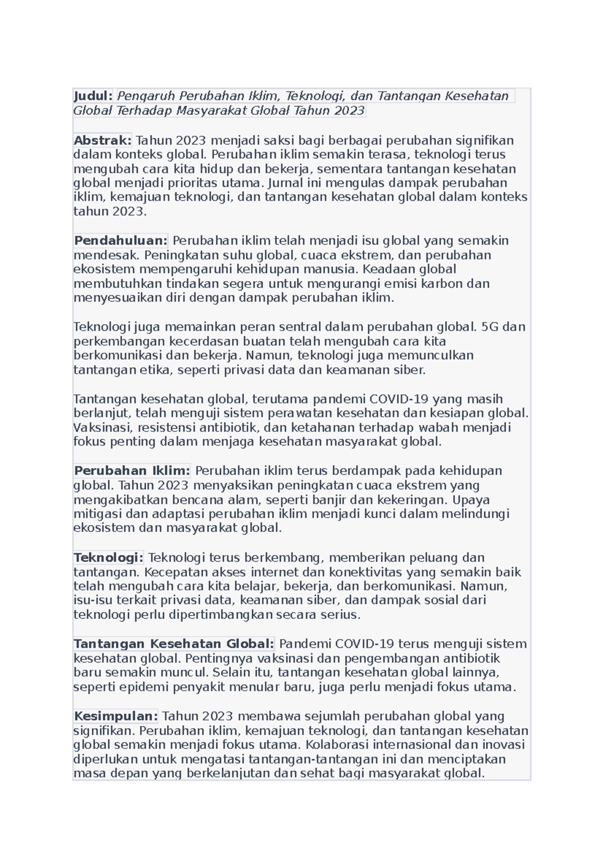 Teknologi dan Perubahan Iklim: Menyusun Solusi untuk Tantangan Lingkungan Global-www.dicemotion.com