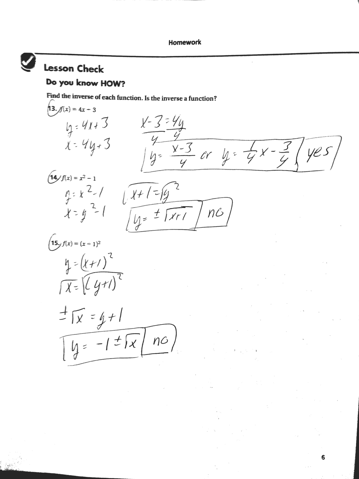 6.7 practice worksheet homework inverses answer key