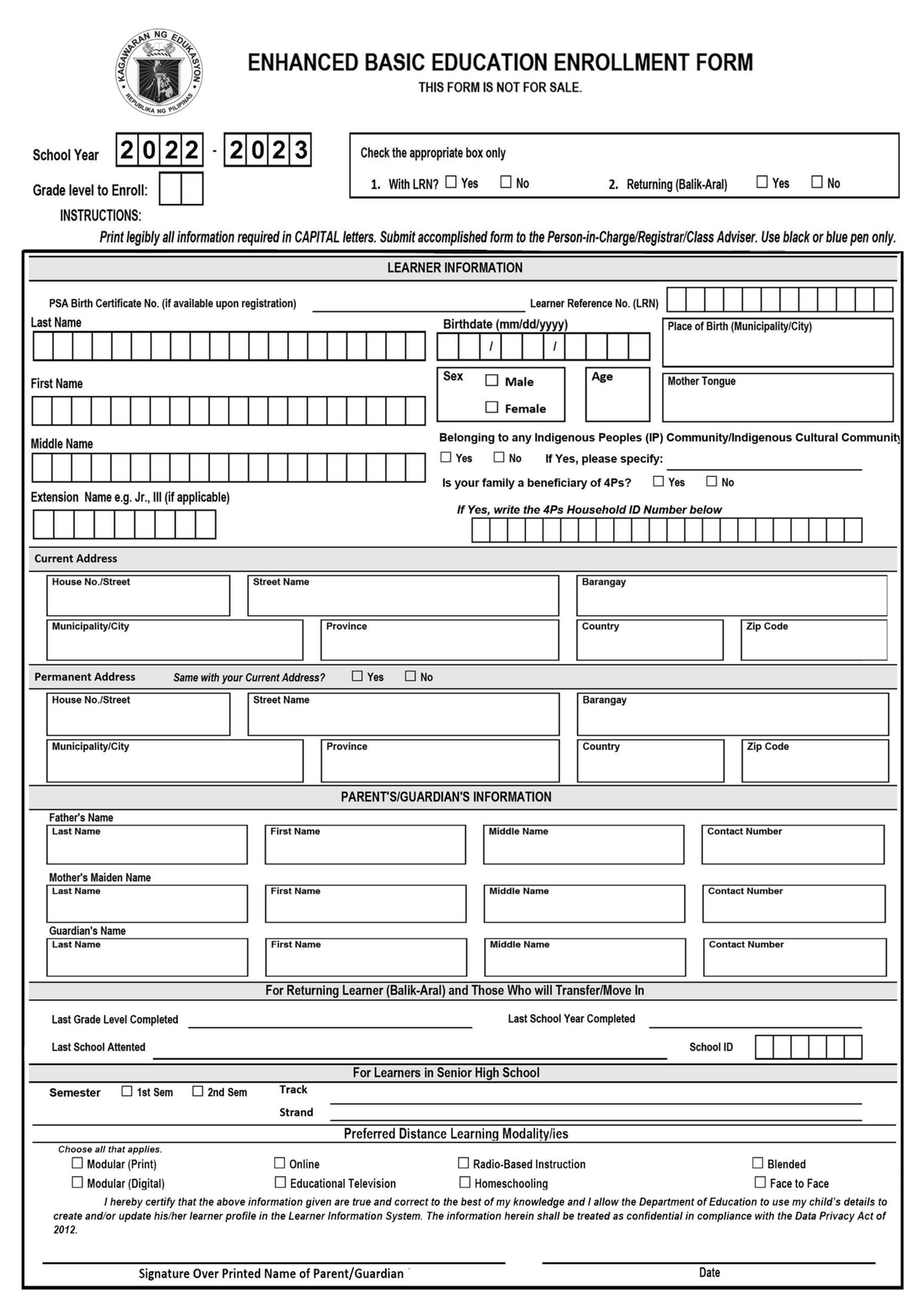 Enhanced-BEEF - School form - Bachelor of Secondary Education - Studocu