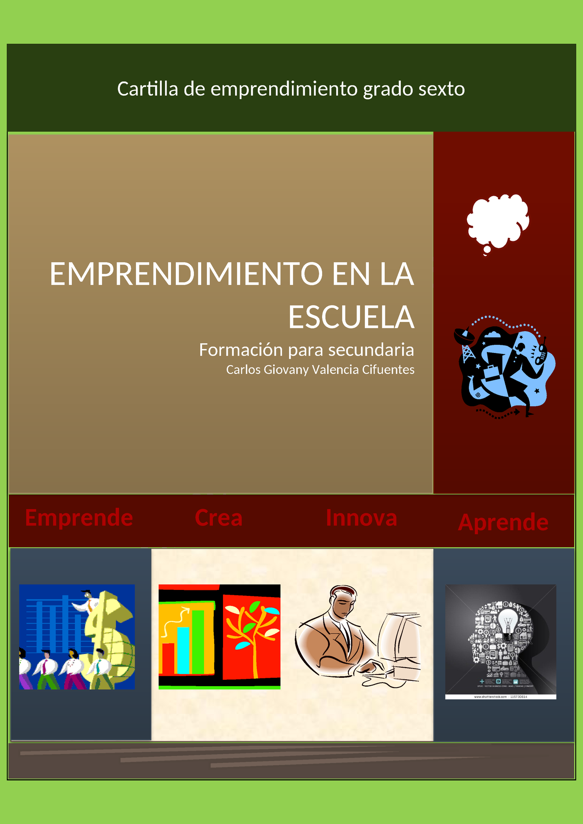 Cartilla De Emprendimiento Grado To   Emprende Crea Innova Aprende