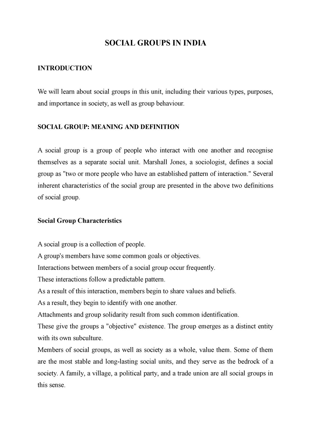 social-groups-in-india-lecture-notes-6-social-groups-in-india