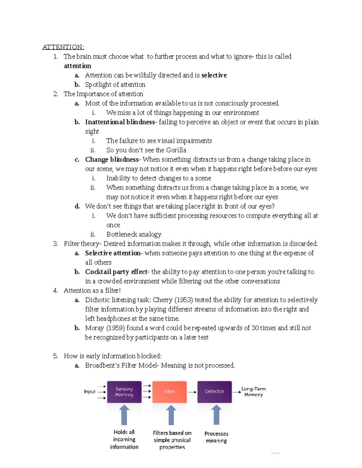 Chapter 5 - Lecture notes + textbook summaries (she goes based off of ...