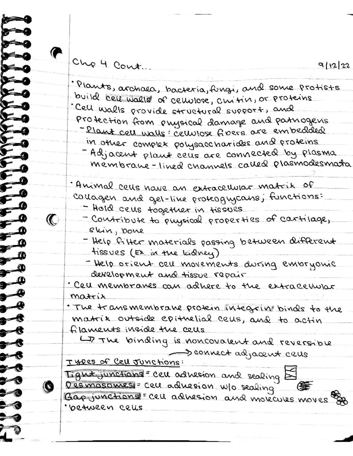 Chapter 4 Part 3 Notes - BIOL14110AAA - Studocu