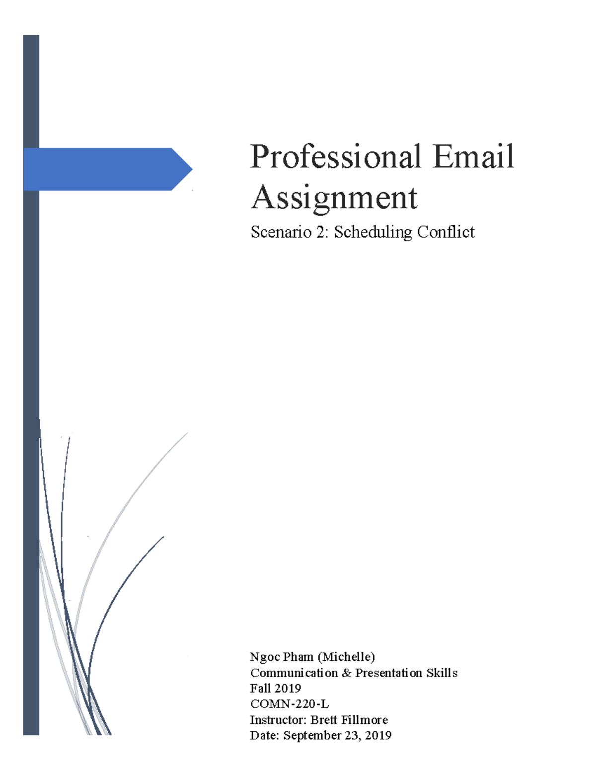 Email Assignment - Ngoc Pham (Michelle) Communication & Presentation ...