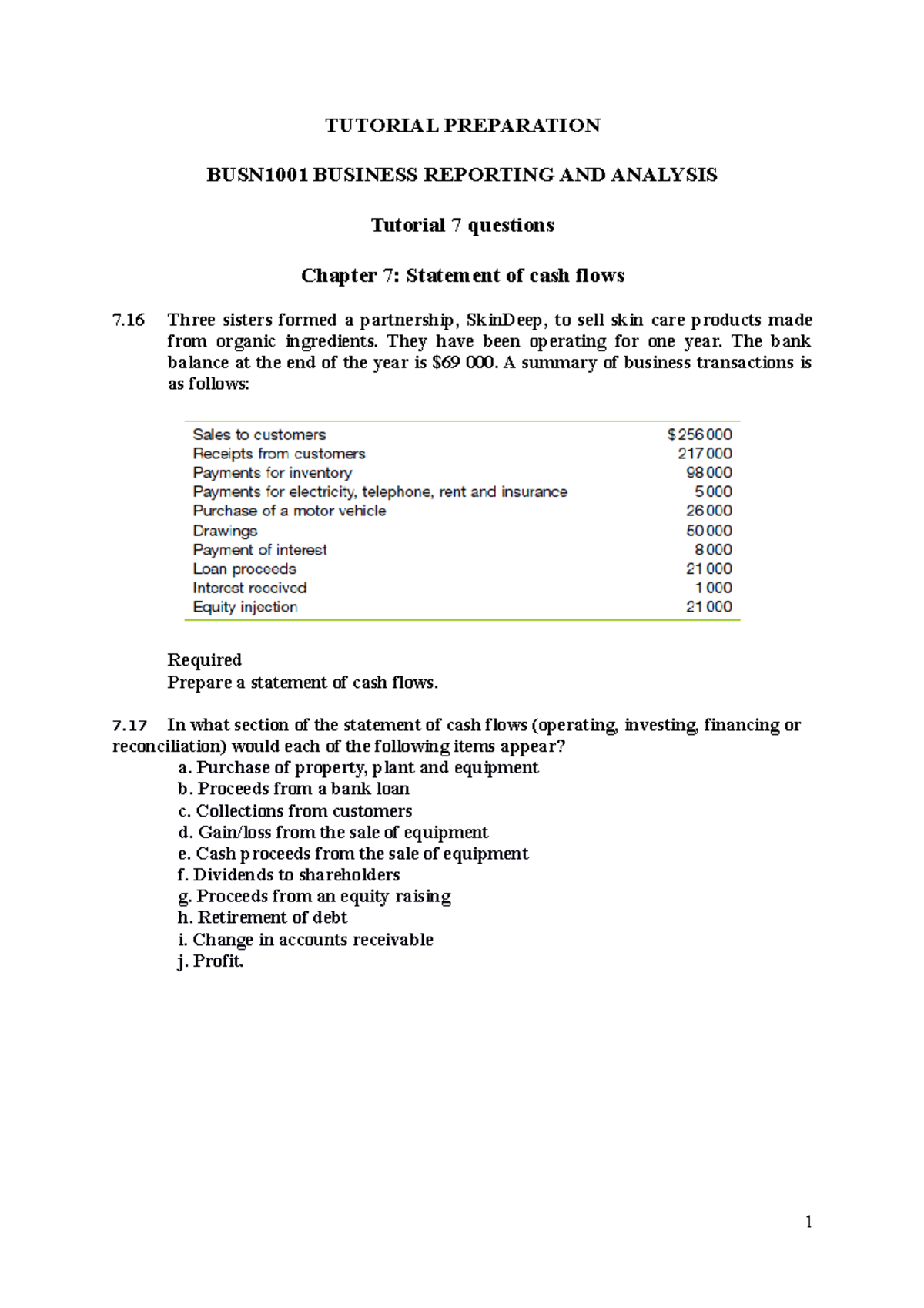 Week 8 Tutorial Preparation Without Answers - TUTORIAL PREPARATION ...