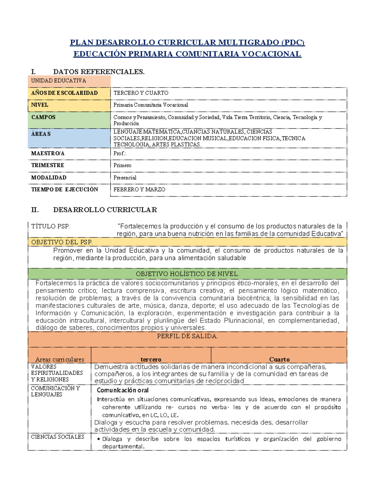 PDC 3 Y 4 - Es un plan de desarrollo curricular de biología - PLAN ...