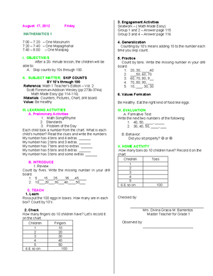 Arts deductive - this is for our project only - A Detailed Lesson Plan ...