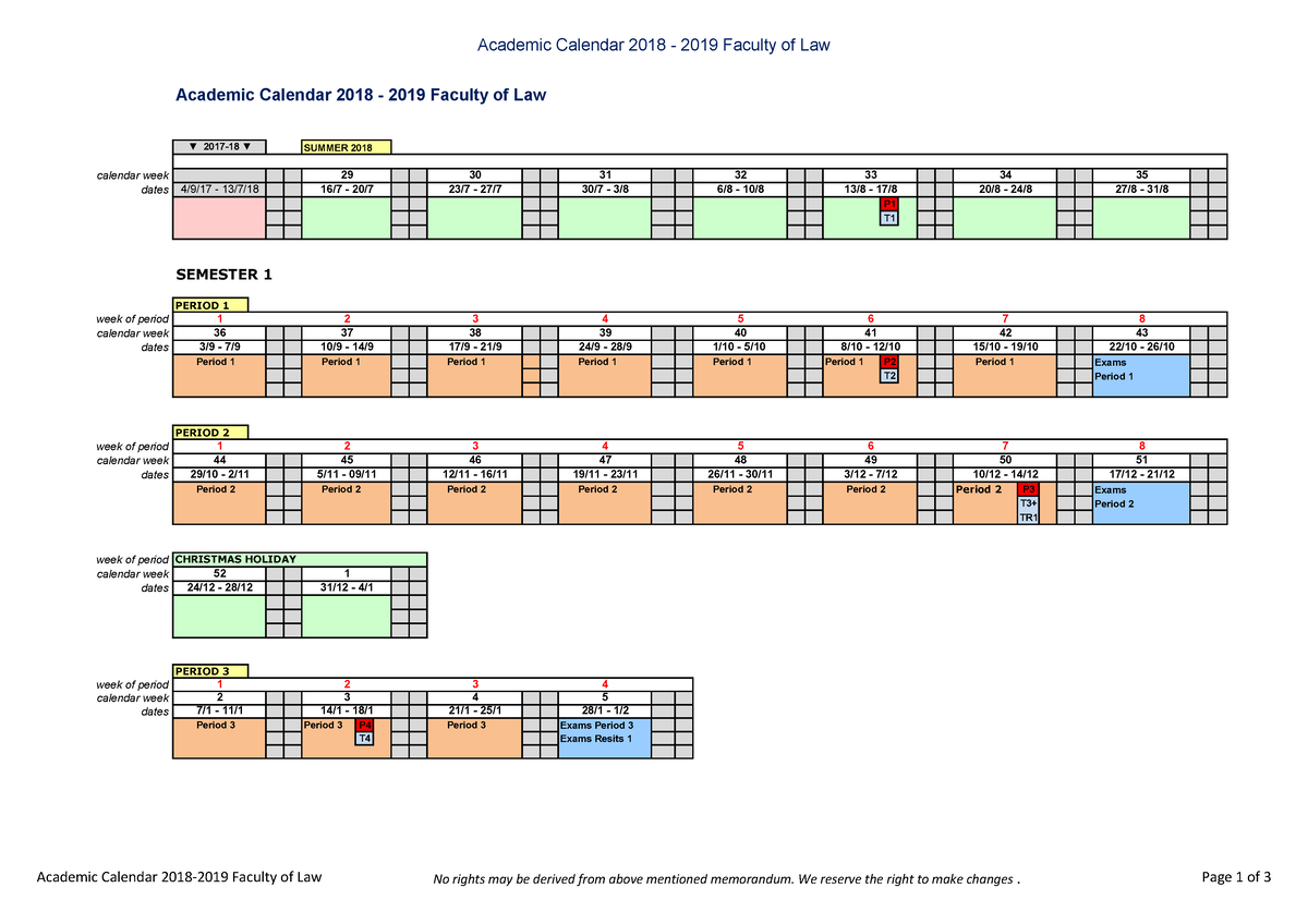 academic-calendar-faculty-of-law-maastricht-university-academic-year-2018-19-academic-calendar