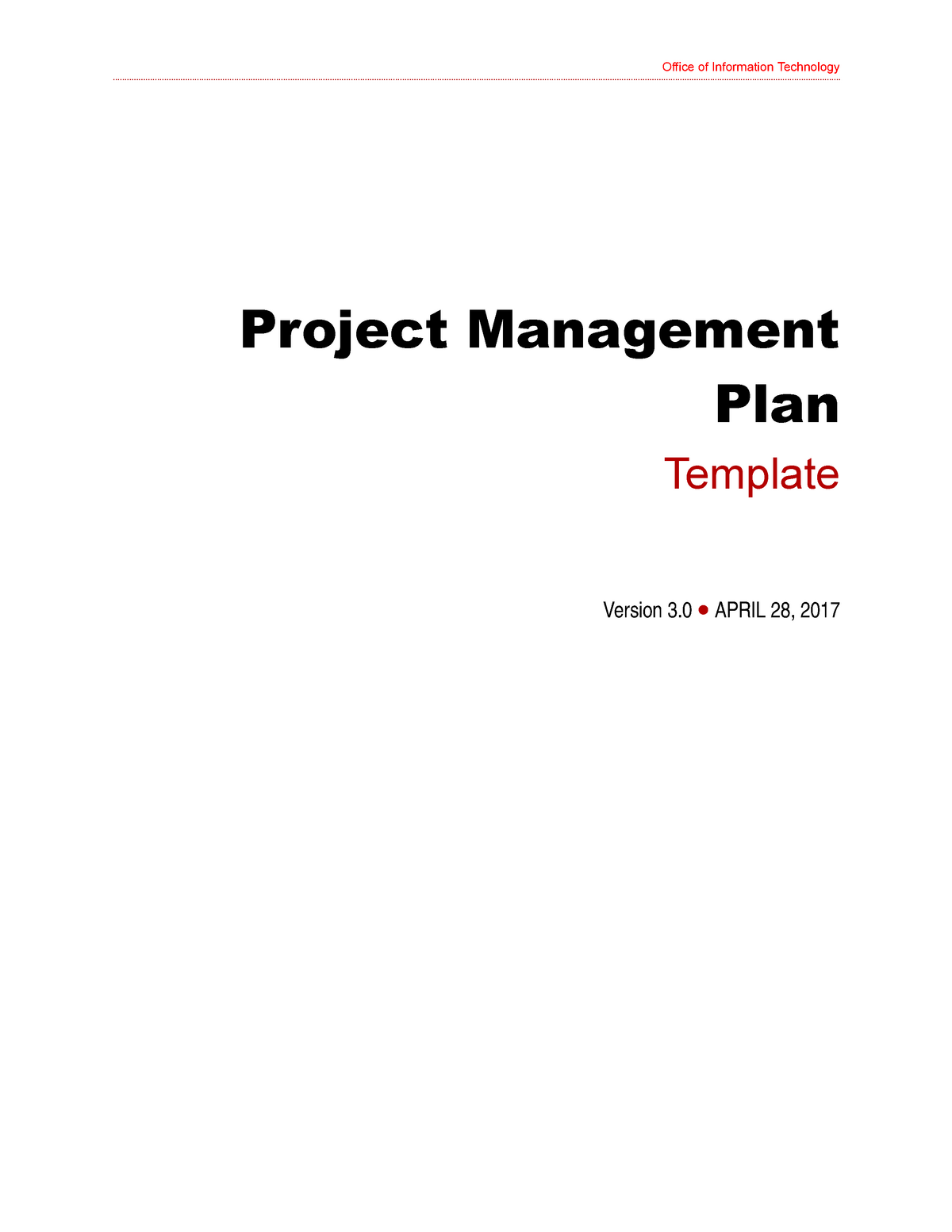 Project-Management-Plan - Office of Information Technology Project ...