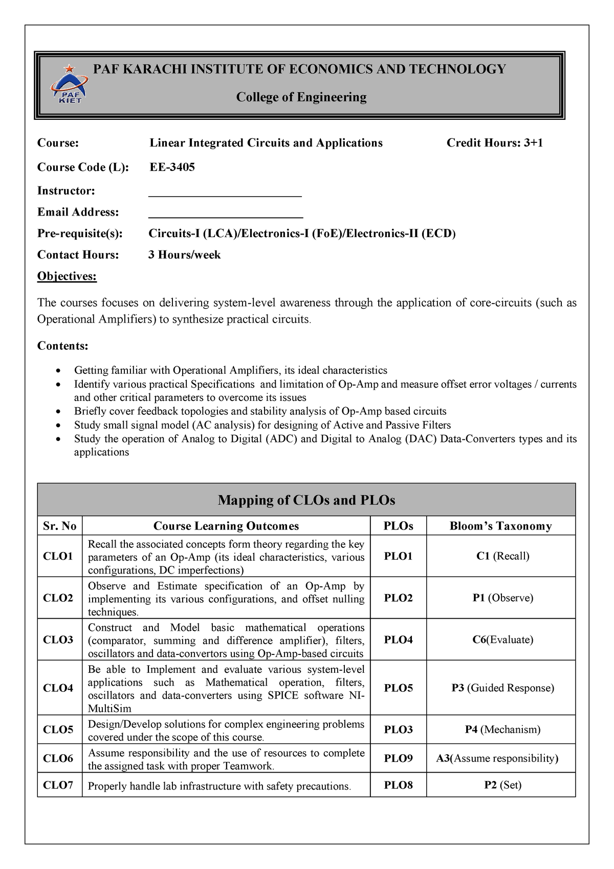 Lica Labs With Rubrics - Lecture Notes 12 - ####### Course: Linear ...