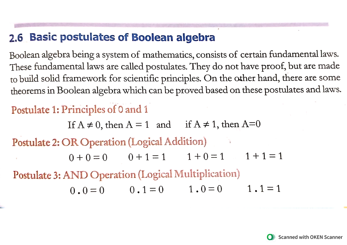 research paper on boolean algebra