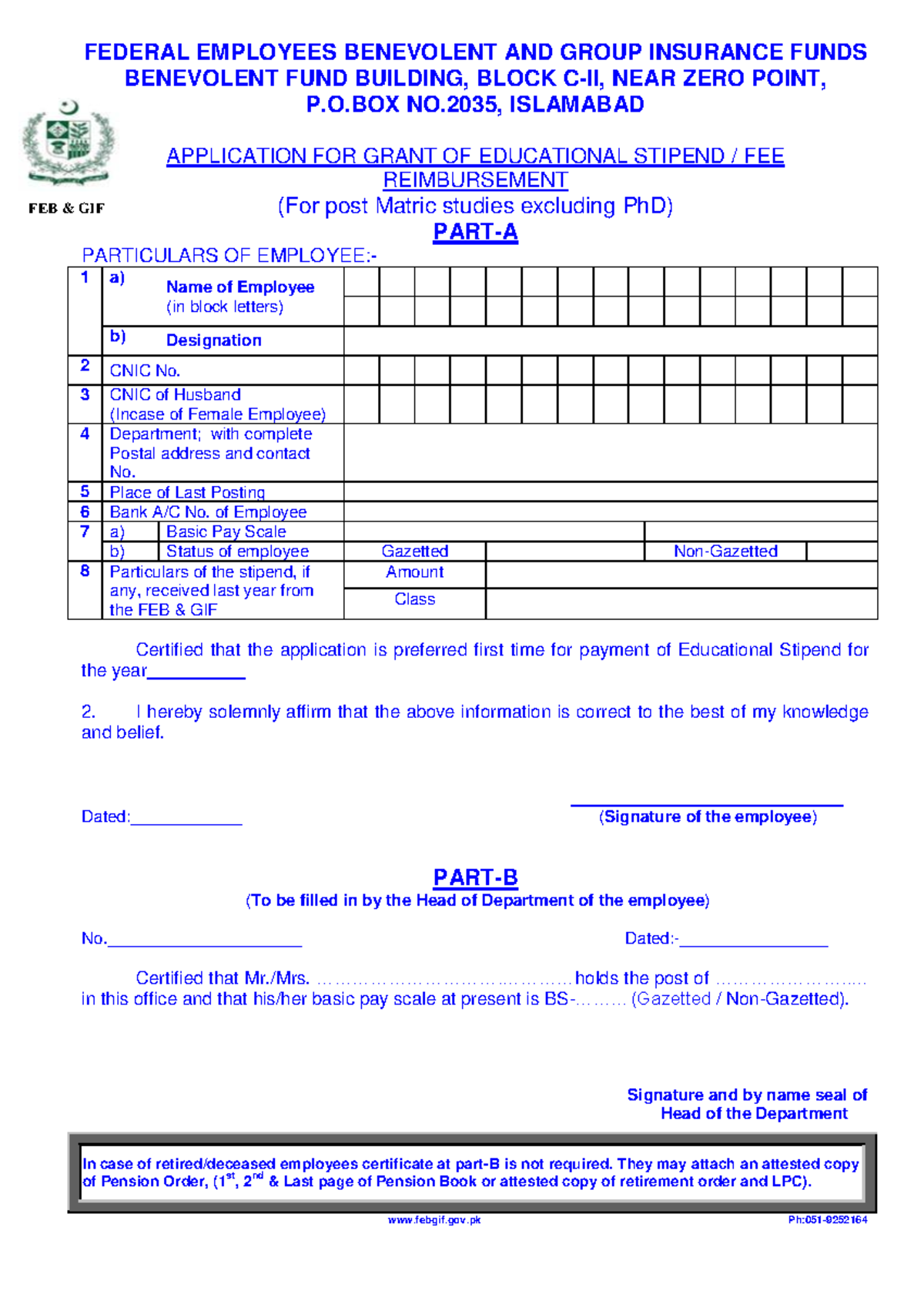 ES thnk you FEDERAL EMPLOYEES BENEVOLENT AND GROUP INSURANCE FUNDS