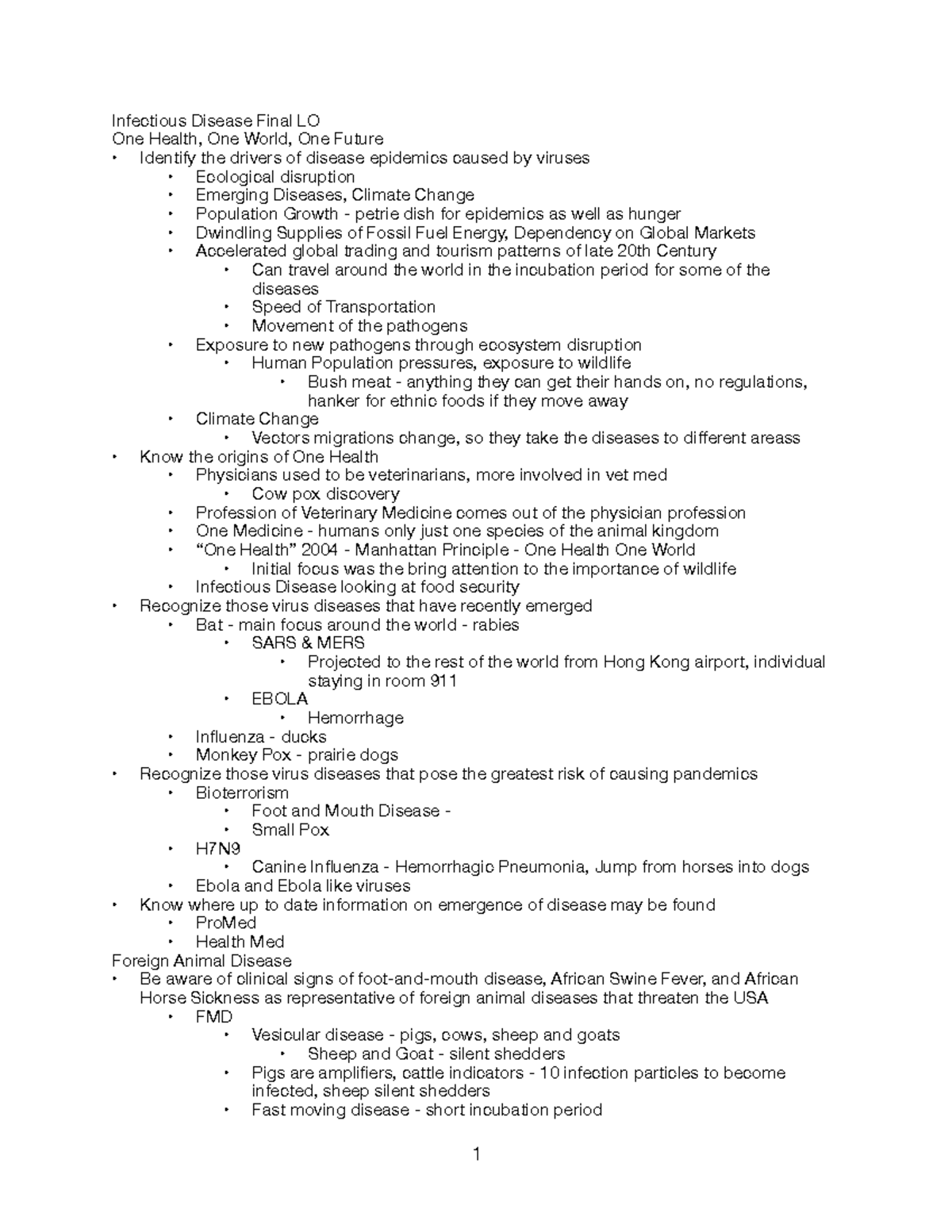 thesis topics in infectious disease