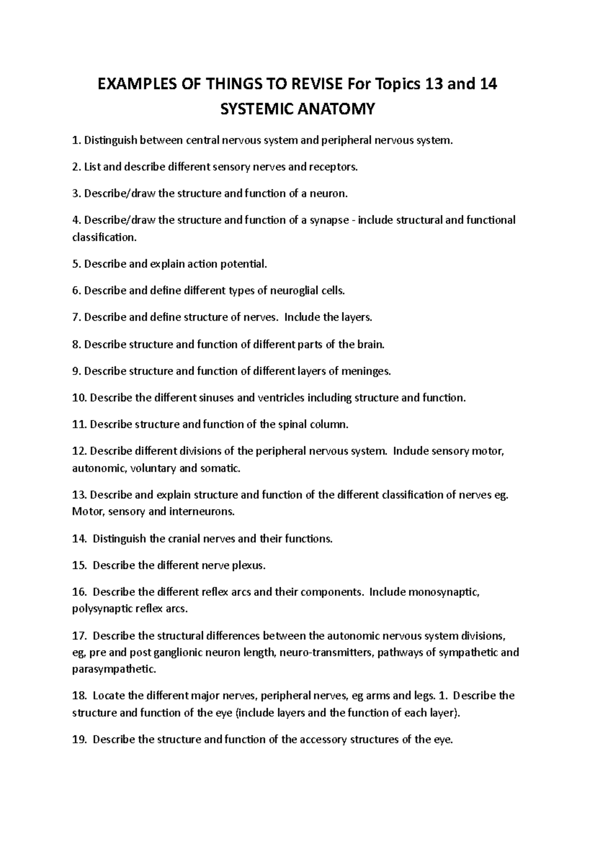 18 SAS3 Revision Examples for Topics 13 and 14 - EXAMPLES OF THINGS TO ...