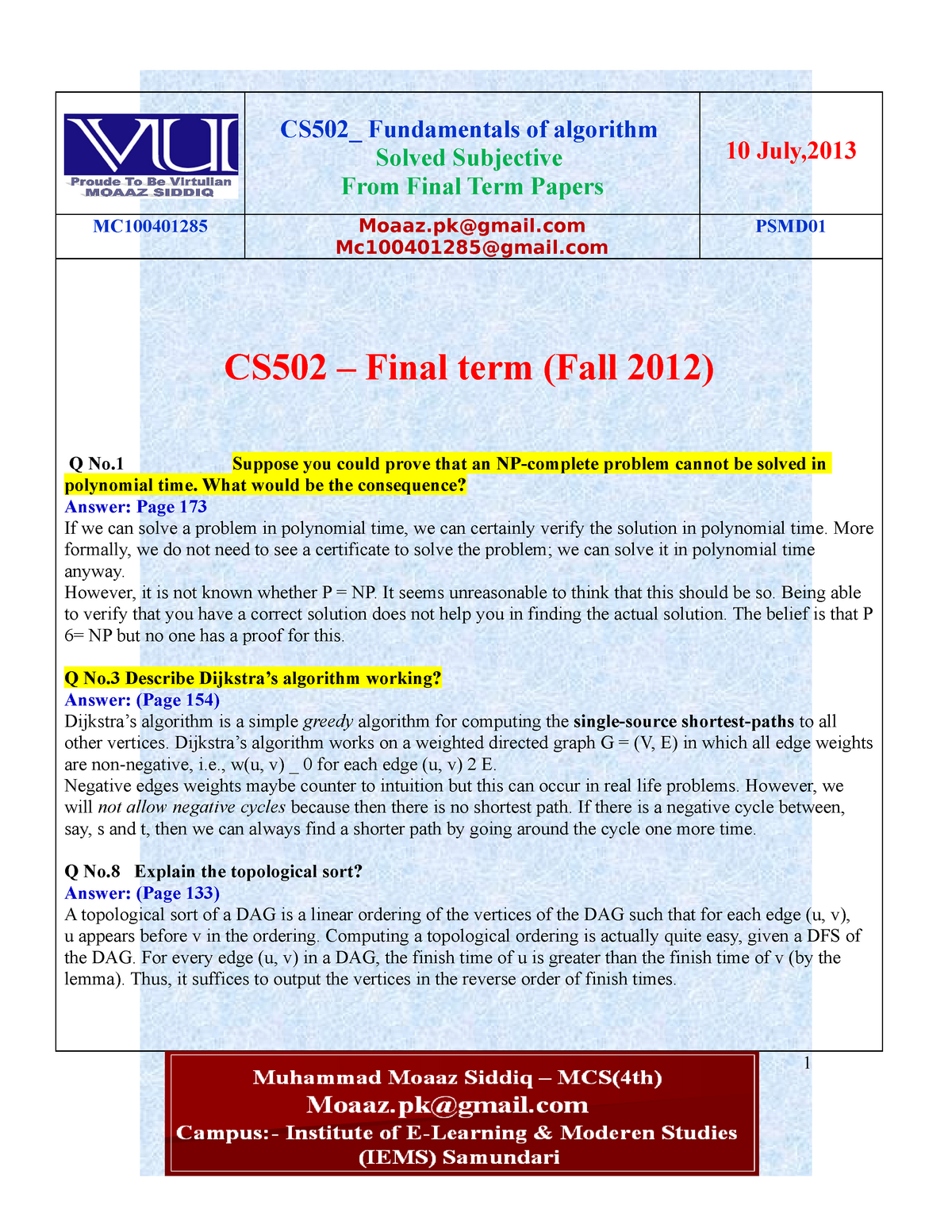 cs502 final term paper