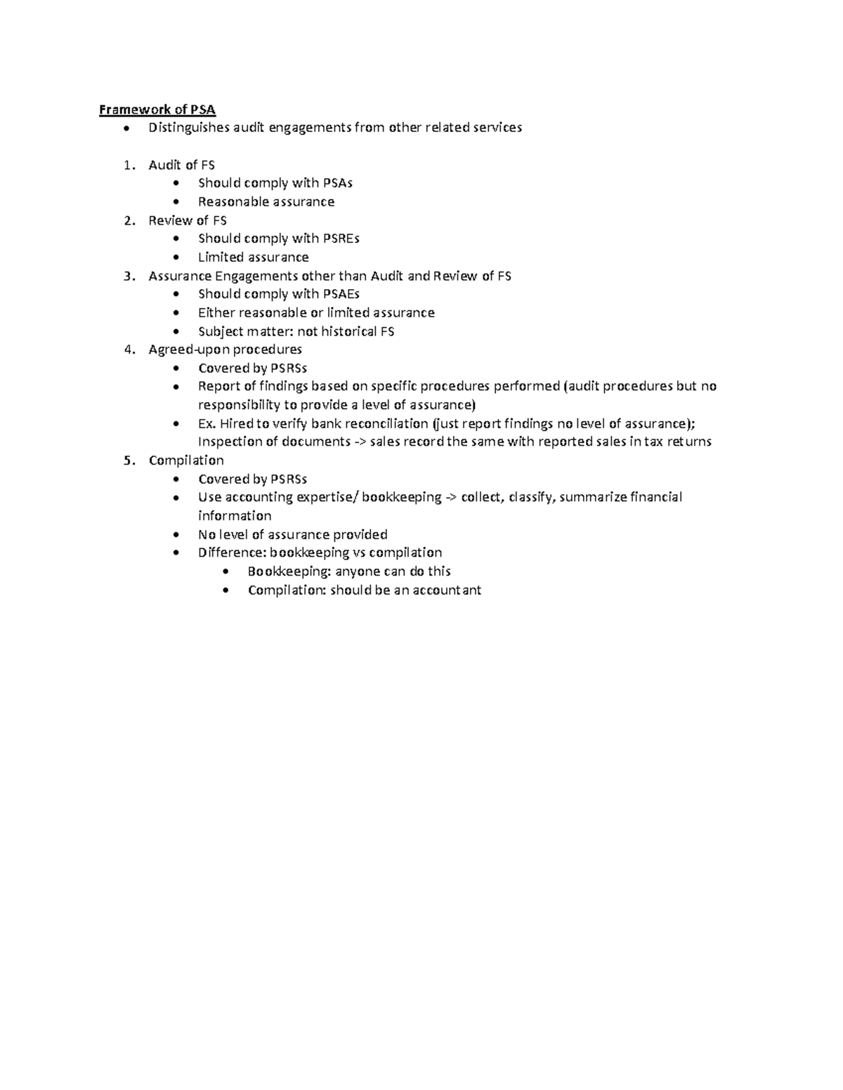 [Auditing Basics] Framework on Philippine Standards of Auditing ...