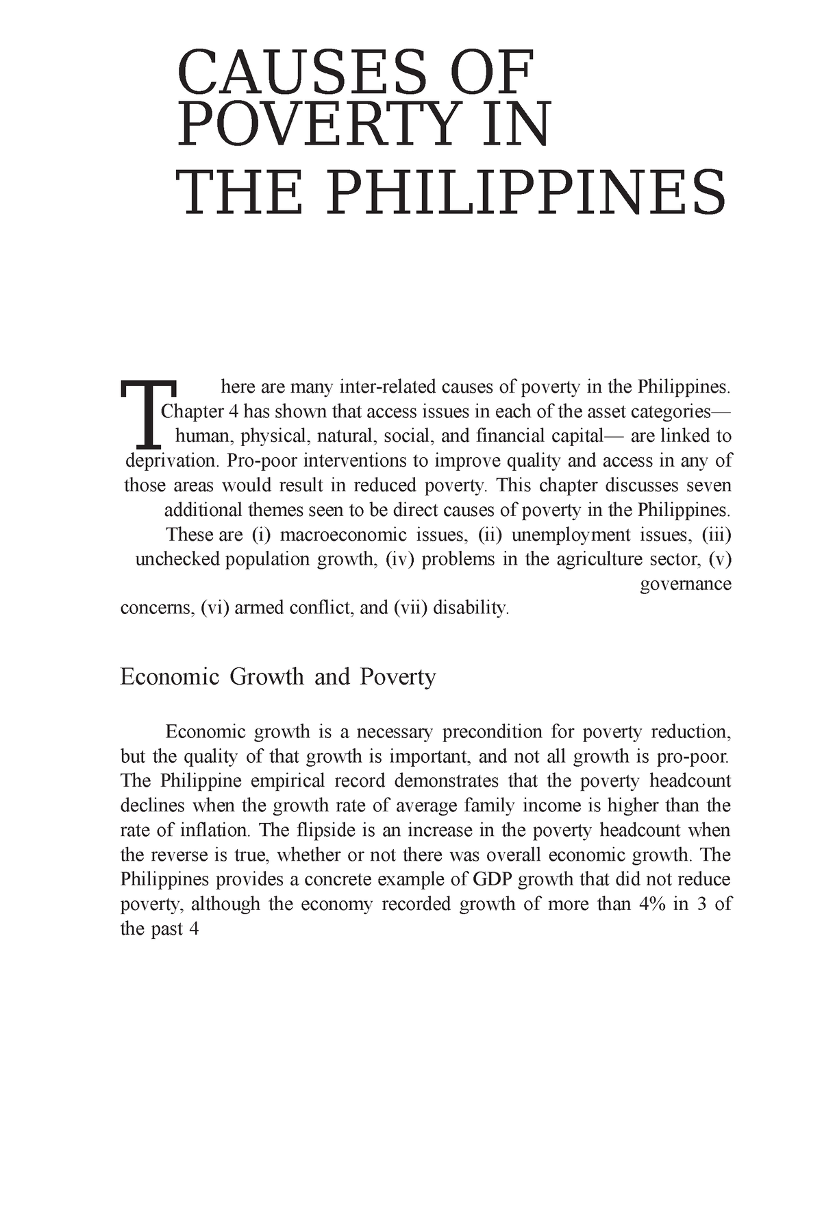 research question about poverty in the philippines