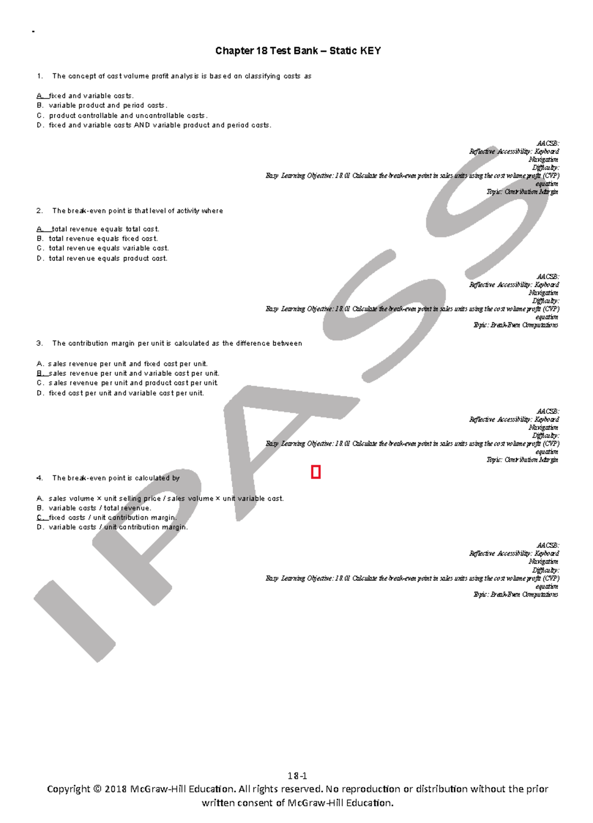 Chapter 18 Testbank - = Chapter 18 Test Bank – Static KEY 1. The ...